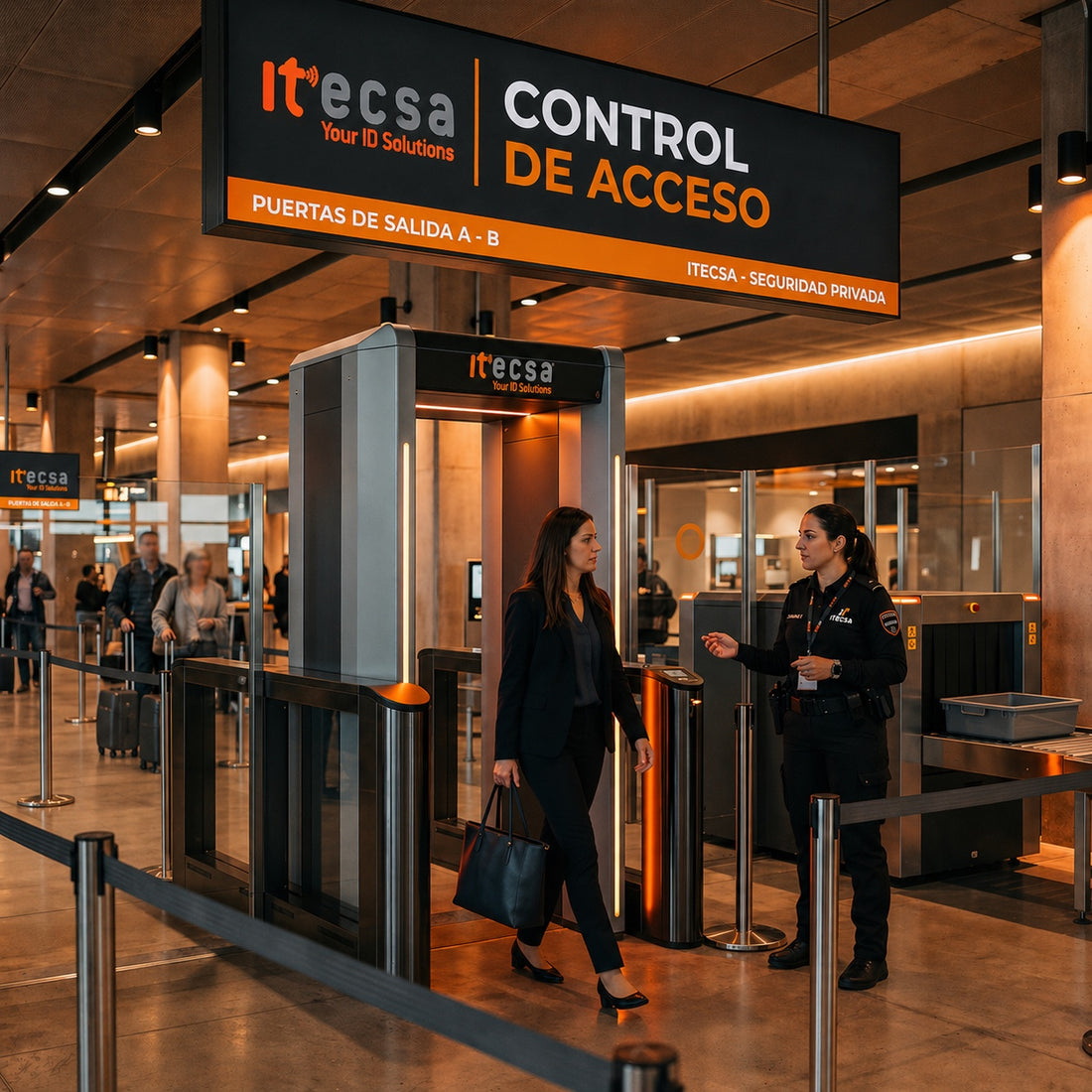 Aeropuertos y alto flujo de personas