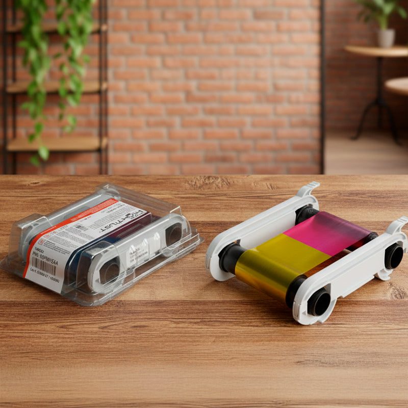 Cinta original Evolis YMCKO R5F008AAA de 300 impresiones para impresora Primacy 1

