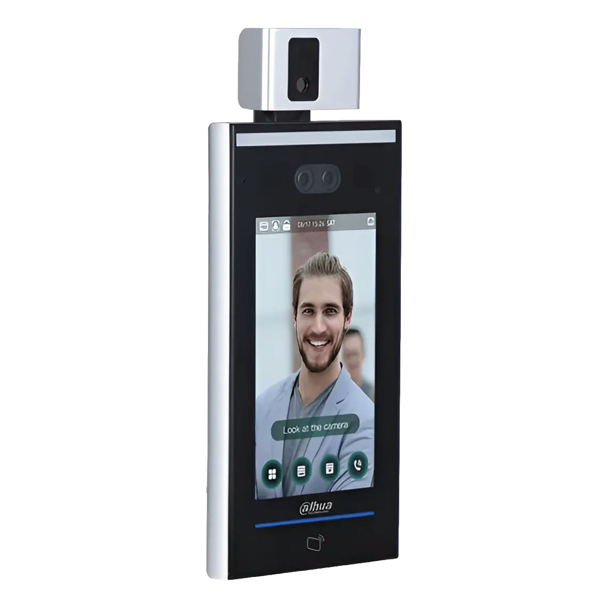 Terminal avanzado Dahua ASI7213X-T1 de acceso facial con detección de temperatura corporal y pantalla de 7 pulgadas