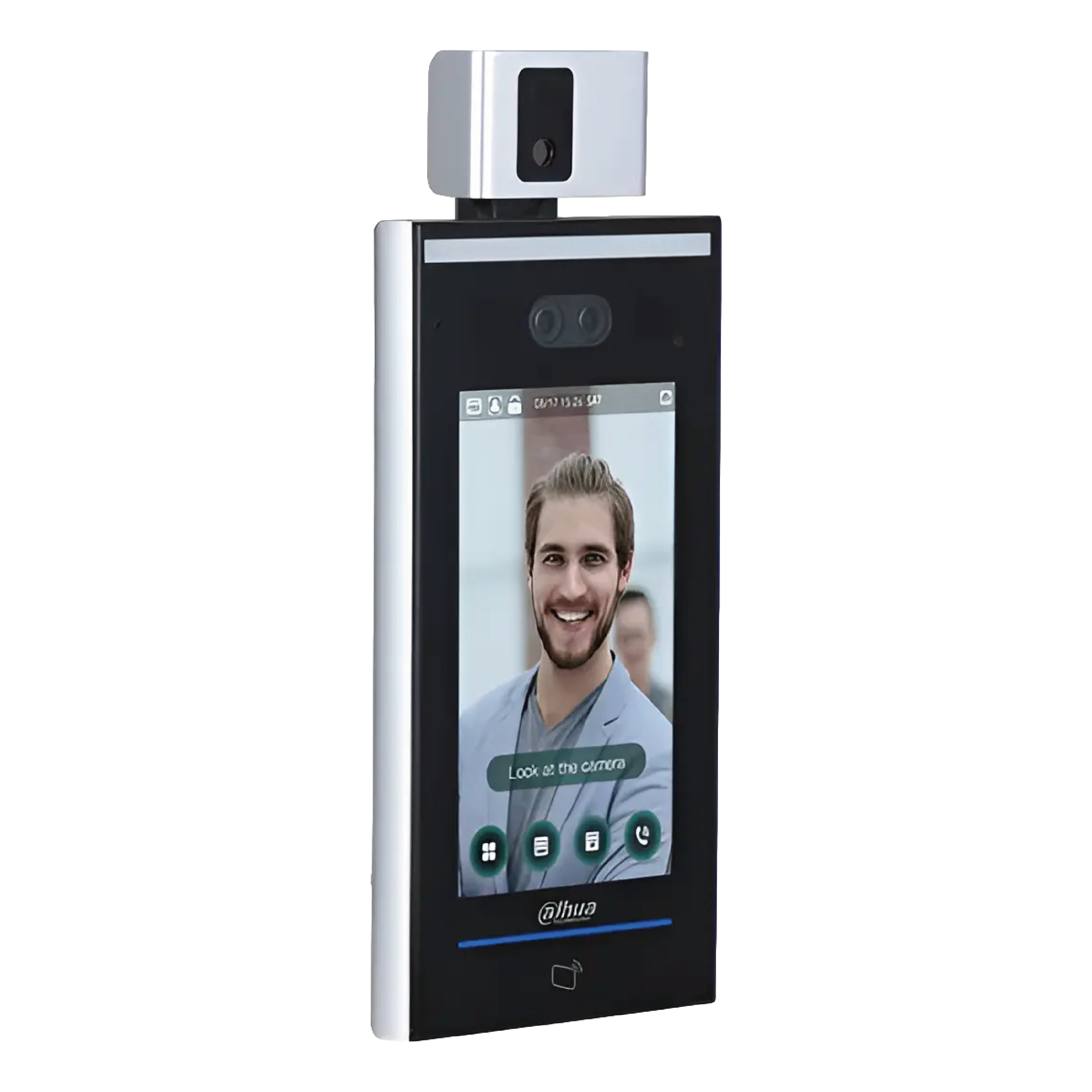 Terminal avanzado Dahua ASI7213X-T1 de acceso facial con detección de temperatura corporal y pantalla de 7 pulgadas