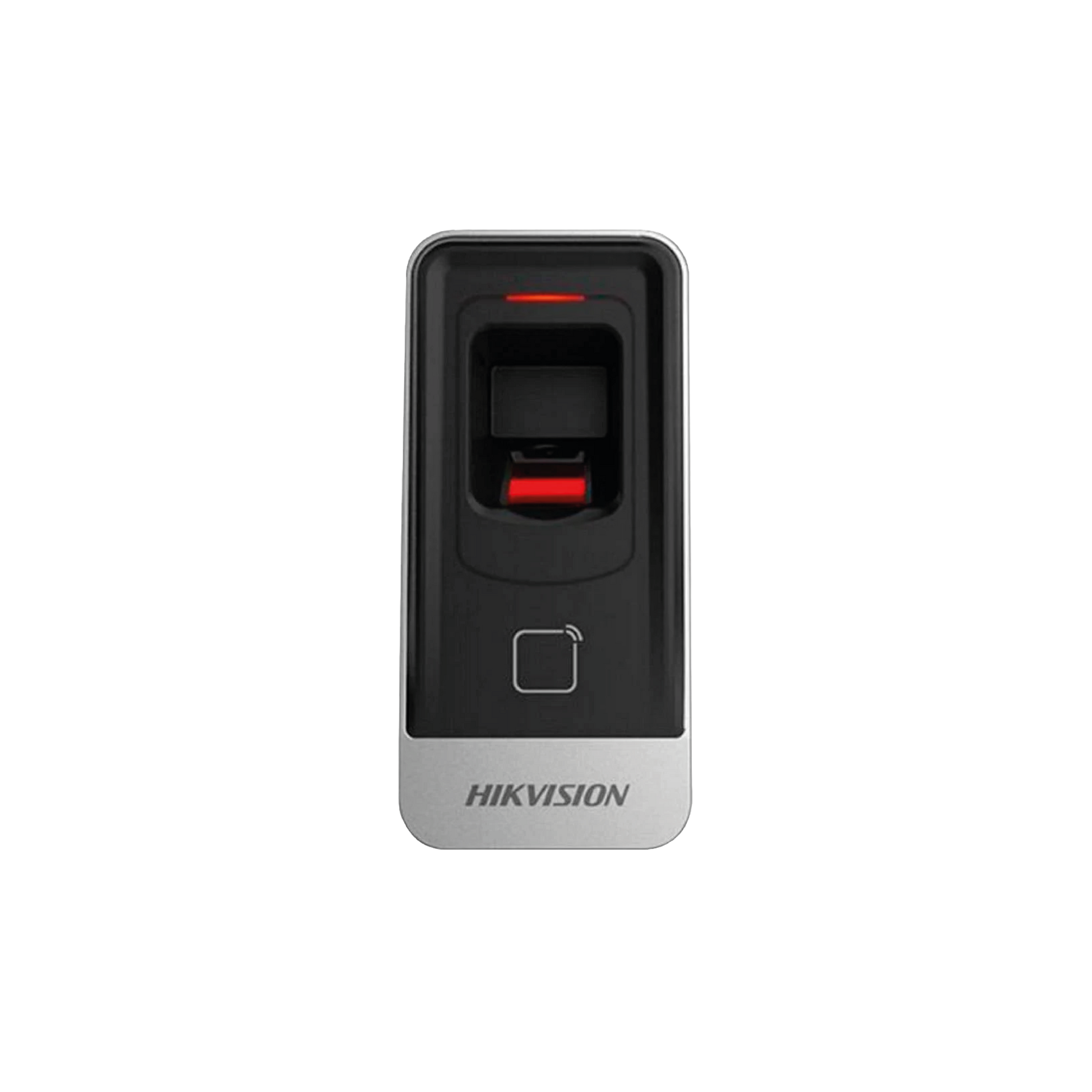 Lector biométrico esclavo Hikvision DS-K1201AMF con huella digital, lector de tarjetas M1 y RS485

