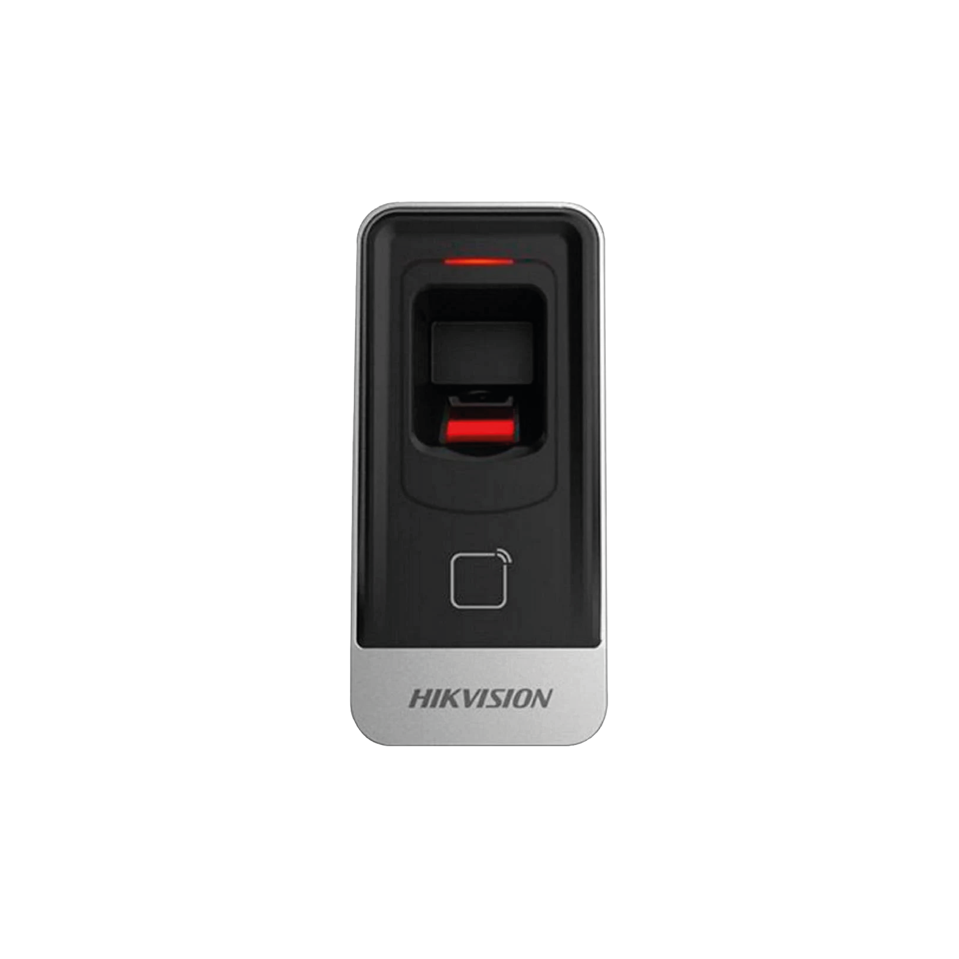 Lector biométrico esclavo Hikvision DS-K1201AMF con huella digital, lector de tarjetas M1 y RS485


