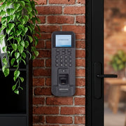 Terminal biométrico IP Hikvision DS-K1T804AEF con lector de huella, tarjetas EM y teclado PIN


