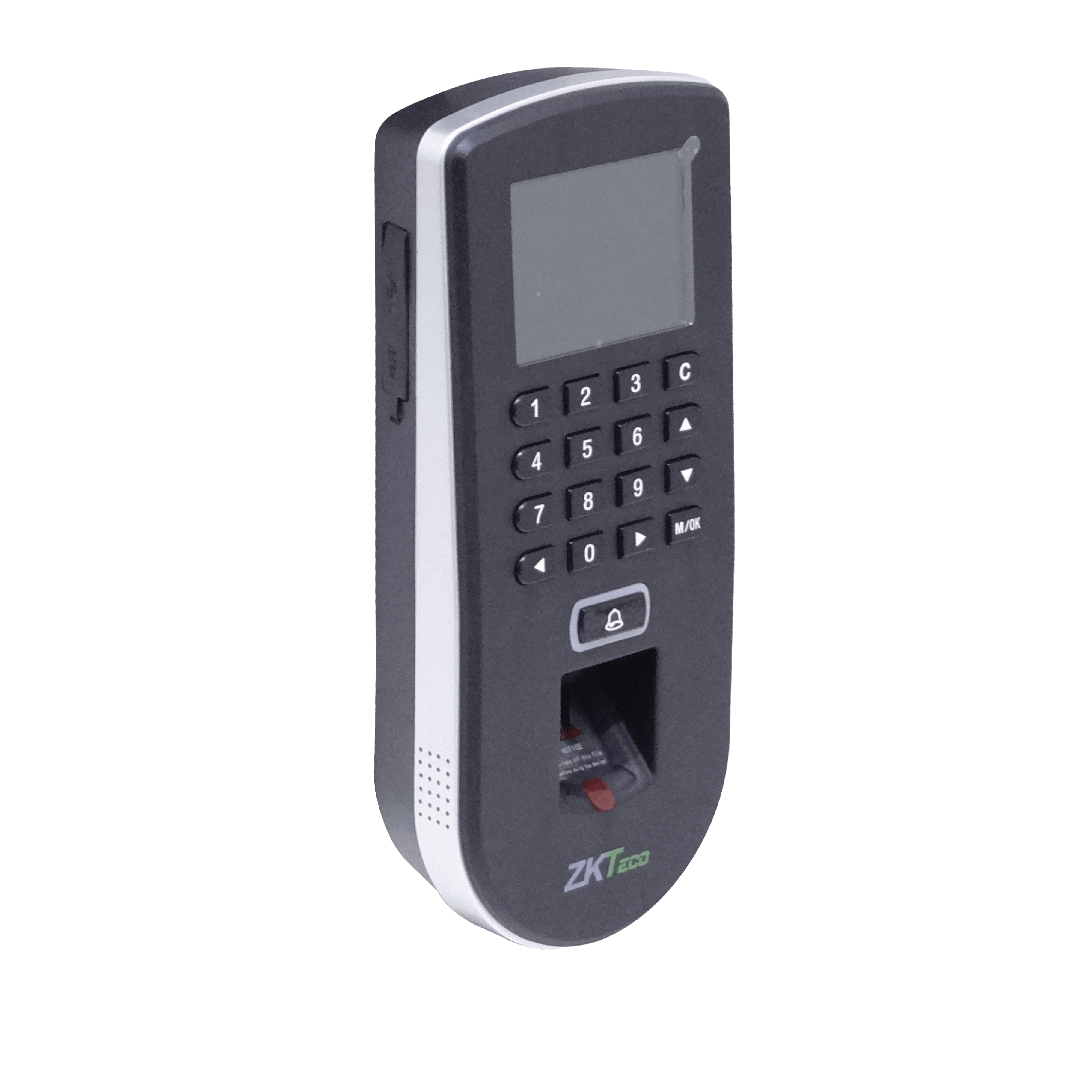 Terminal biométrico ZKTeco F19 para control de acceso con lector de huella digital, PIN y pantalla a color

