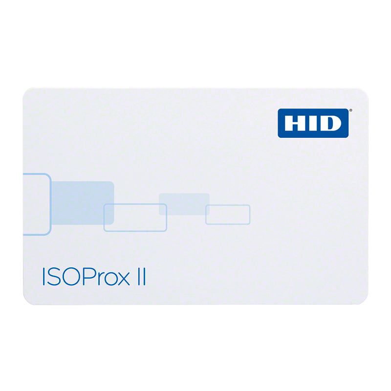 Tarjeta de proximidad RFID HID ISOProx II 1386 formato CR80 para impresión de credenciales