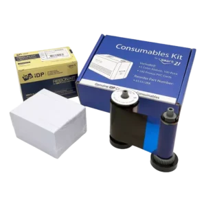 Kit  IDP 653313RK-LA Cinta IDP YMCKO & 100 tarjetas Smart 21S
