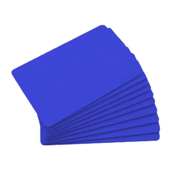 Evolis Blank PVC regrabable Magstrpe tarjetas azul