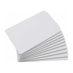 Evolis blanco regrabable PVC Cards azul