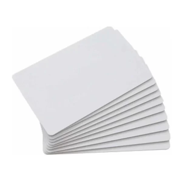 Evolis blanco regrabable PVC Cards azul